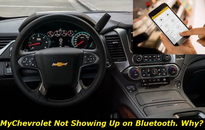 mychevrolet not showing up on bluetooth